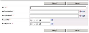 karaDox™ Dokumentumkezelő 2 - 1. ábra: helyettesítés rögzítése